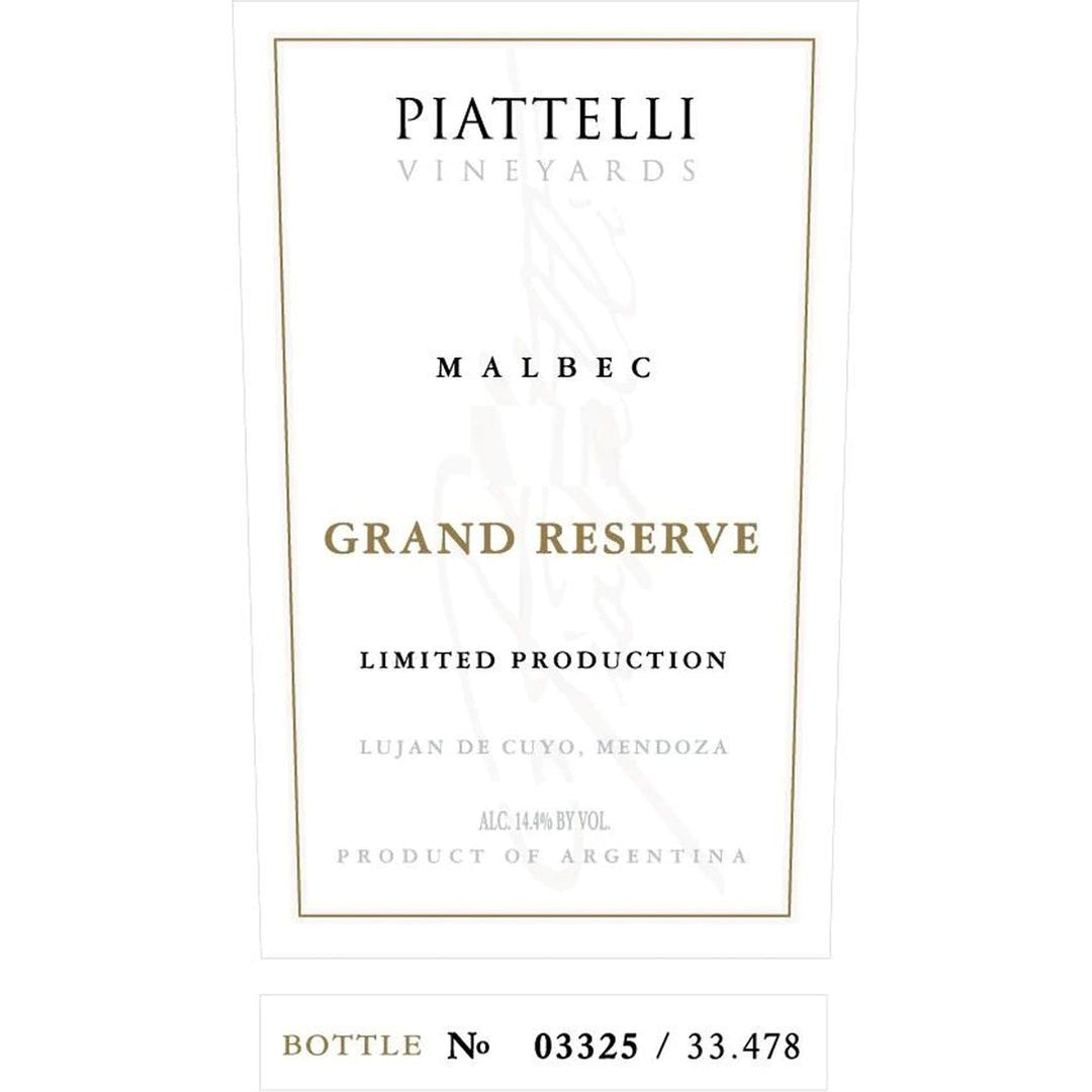 Piattelli Vineyards Mendoza Grand Reserve Malbec 750ml