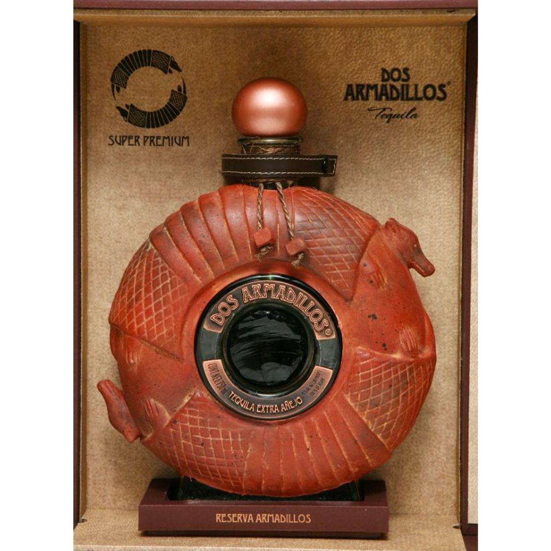 Buy Dos Armadillos - Natural Clay Bottle Extra Añejo Tequila Online ...